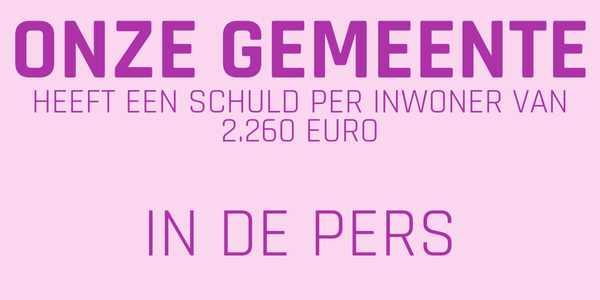 LEF in de pers: schuld per inwoner LEF in de pers: schuld per inwoner