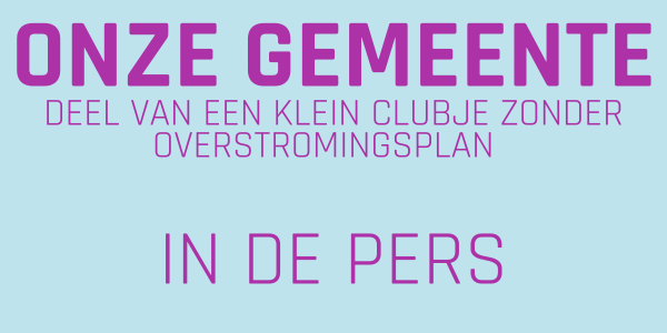 Geen plan tegen overstroming